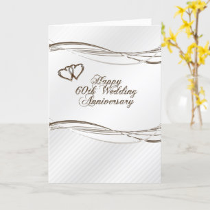 Grußkarte zum 60. Hochzeitstag Karte