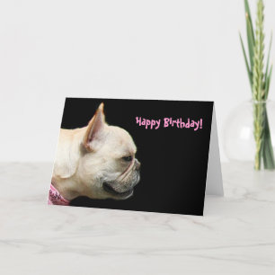 Grußkarte zum französischen Bulldog Geburtstag Karte