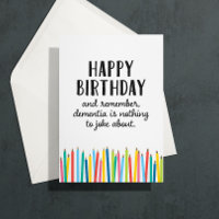 Grußkarte zum Geburtstag der Alten Timer Candles