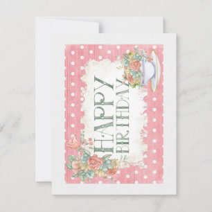 Grußkarte zum Geburtstag eines Teacup Karte