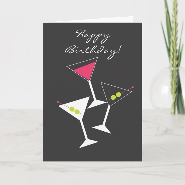 Grußkarte zum Geburtstag Martini Karte (Vorderseite)