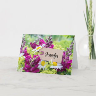 Grußkarte zum Geburtstag Pink Cake personalize Karte