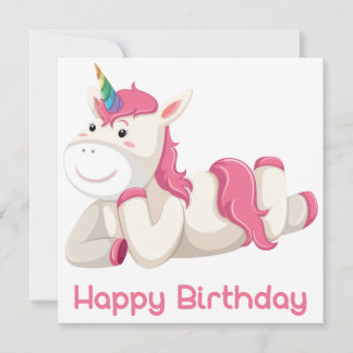 Grußkarte zum Geburtstag Unicorn Karte
