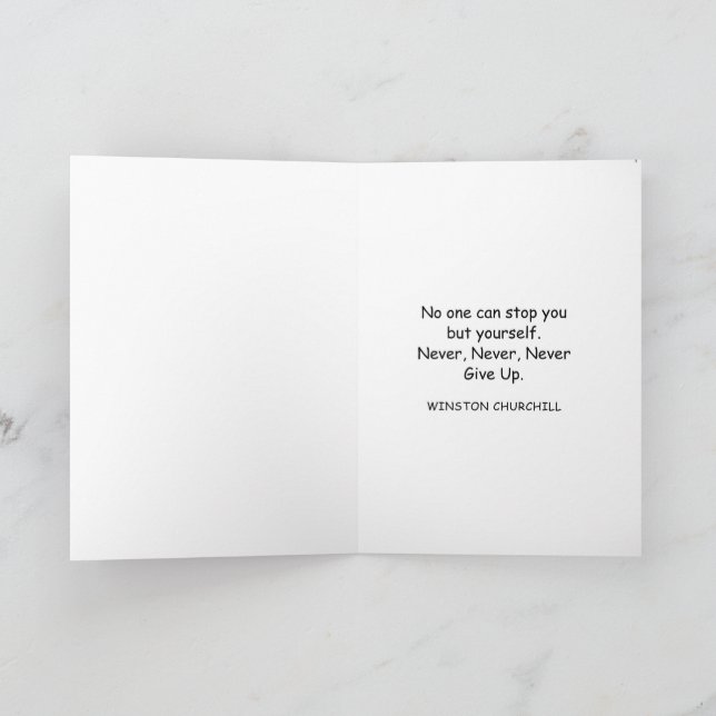 Grußkarte zum Thema Golf Karte (Innenseite)