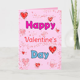Grußkarte zum Valentinstag Feiertagskarte