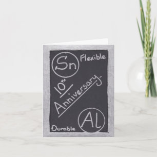 Grußkarte zum zehnten Hochzeitstag Karte