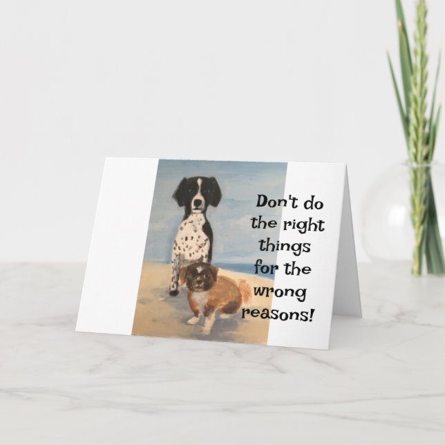 Grußkarte zur Korrektur des Verhaltens von jemande Dankeskarte (Vorderseite)