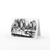 Grußkarten-Alice im Wunderland