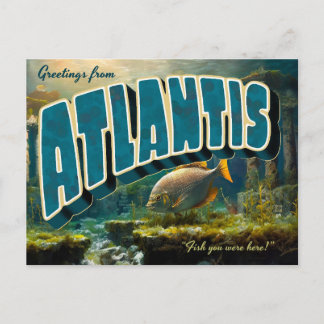Grußkarten aus Atlantis Feiertagspostkarte
