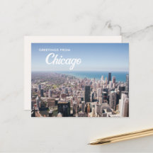 Grußkarten aus Chicago Postcard