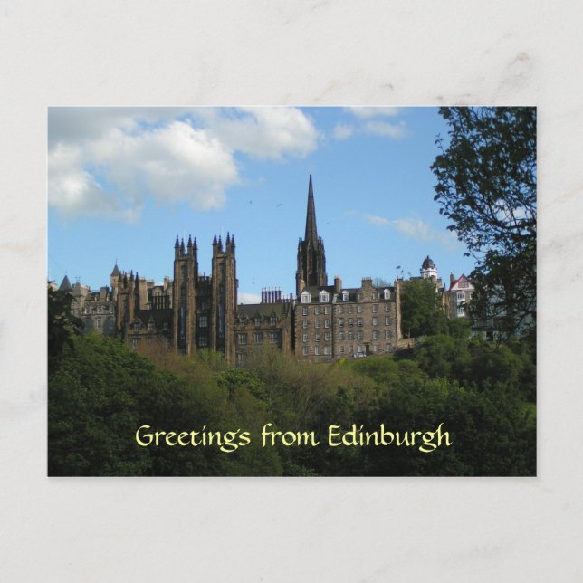 Grußkarten aus Edinburgh Postkarte (Vorderseite)