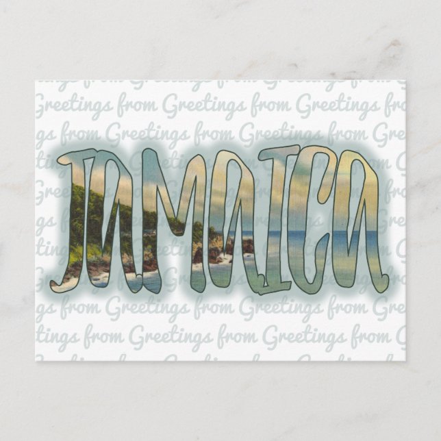 Grußkarten aus Jamaika Postkarte (Vorderseite)