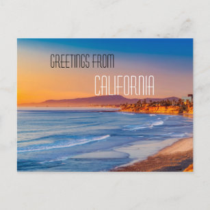 Grußkarten aus Kalifornien Postkarte