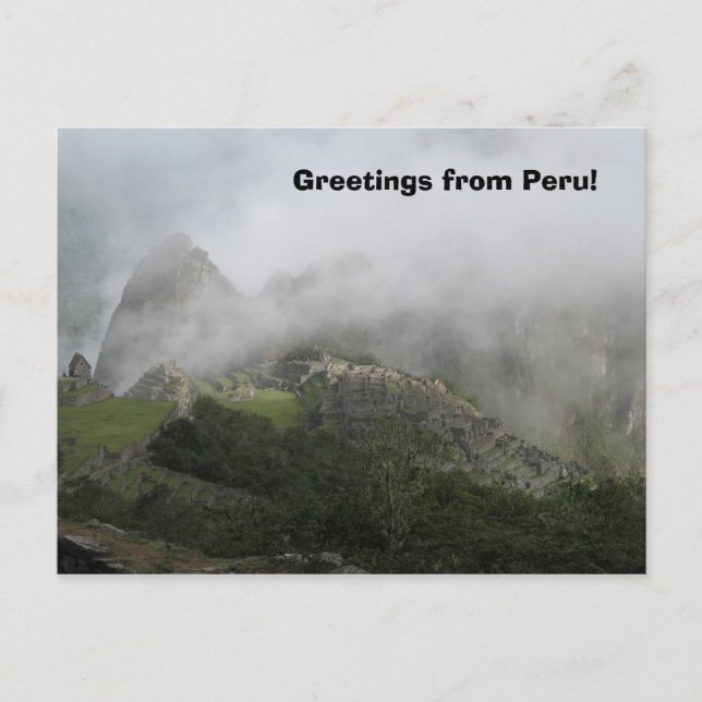 Grußkarten aus Peru Postkarte (Vorderseite)