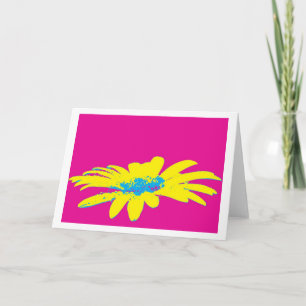 Grußkarten Blume Pop Art Karte