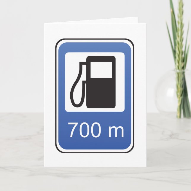 Grußkarten für die Tankstelle Road Karte (Vorderseite)