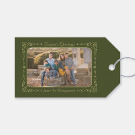 Grußkarten für Foto- und Namensschilder der Saison Geschenkanhänger