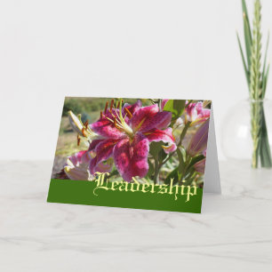 Grußkarten für Führungskräfte - Blume Boss Feiertagskarte