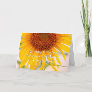 Grußkarten für Sonnenblumen Karte