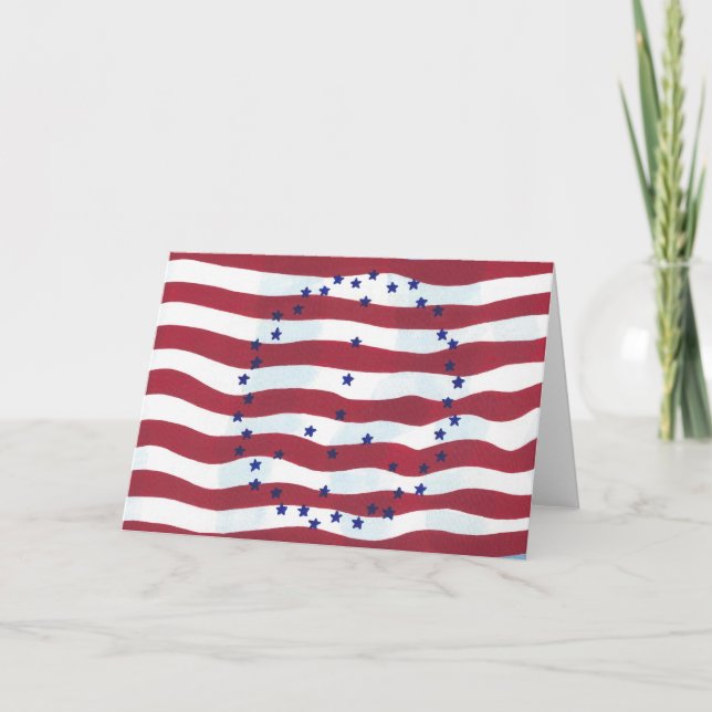 Grußkarten für US Flagge Karte (Vorderseite)