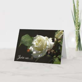 Grußkarten für Wild White Rose Einladung