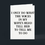 Grußkarten Husband Ehefrau Joke Karte<br><div class="desc">Grußkarten Fisch Katzen Etwas für jeden bietet maßgeschneiderte personalisierte Grußkarten speziell für Sie entworfen, um die schönen Worte zu Ihrem Liebsten auszudrücken. Diese einzigartige, stilvolle Grußkarte wird Ihren Lieben ein Lächeln bringen. Während Sie bereits hier sind, können Sie auch andere verwandte Badezimmerartikel wie Duschvorhänge, Seifenspender, Badematten, Set mit Badewanne, bunte...</div>