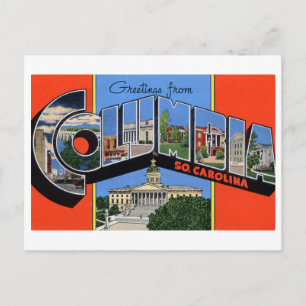 Grußkarten im Vintage-Stil aus Columbia, South Car Postkarte