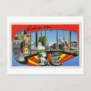 Grußkarten im Vintage-Stil aus Columbia, South Car Postkarte