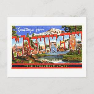 Grußkarten im Vintage-Stil aus dem US-Bundesstaat Postkarte