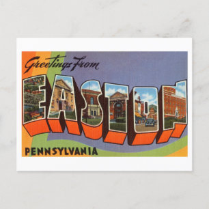 Grußkarten im Vintage-Stil aus Easton, Pennsylvani Postkarte
