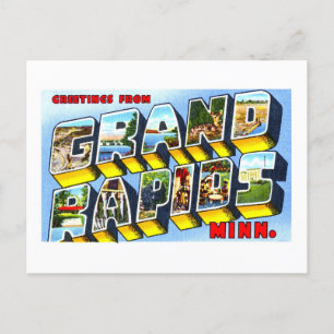 Grußkarten im Vintage-Stil aus Grand Rapids, Minne Postkarte