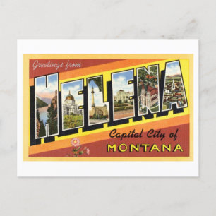 Grußkarten im Vintage-Stil aus Helena, Montana Postkarte