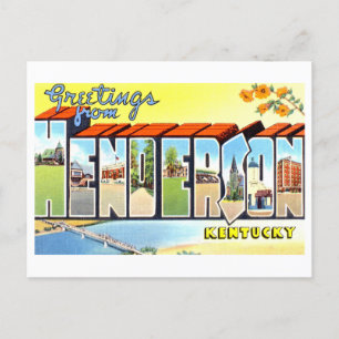 Grußkarten im Vintage-Stil aus Henderson, Kentucky Postkarte