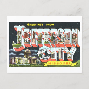 Grußkarten im Vintage-Stil aus Jefferson City, Mis Postkarte