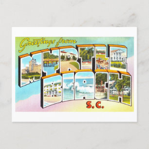 Grußkarten im Vintage-Stil aus Myrtle Beach, SC Postkarte