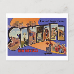 Grußkarten im Vintage-Stil aus Santa Fe, New Mexic Postkarte