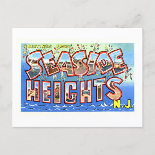 Grußkarten im Vintage-Stil aus Seaside Heights, Ne Postkarte