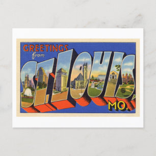 Grußkarten im Vintage-Stil aus St. Louis, Missouri Postkarte