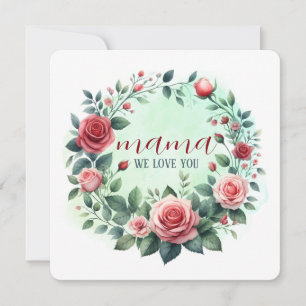 Grußkarten Kunstdrucken "mama we Liebe you" Karte