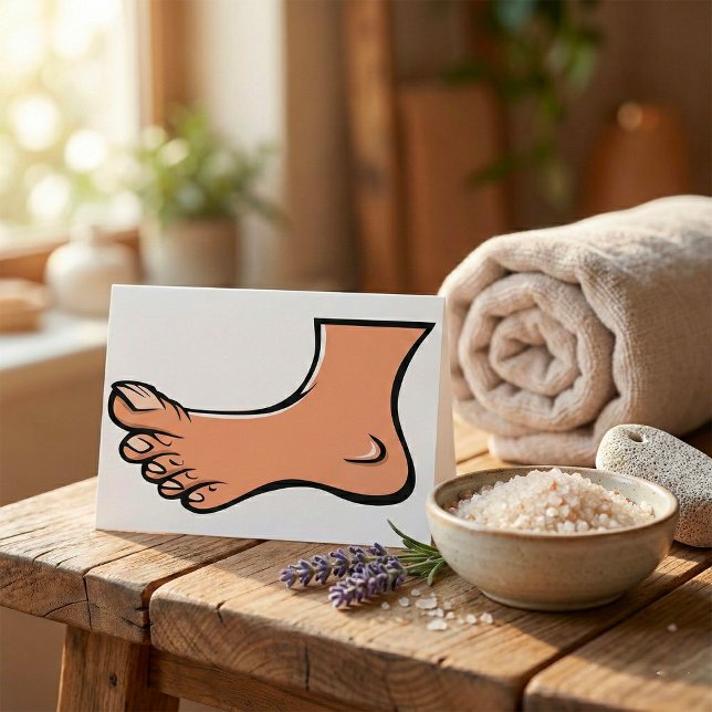 Grußkarten mit einem Fuß Karte (Von Creator hochgeladen)