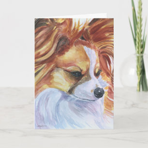Grußkarten Papillon Hund / Notecards Karte