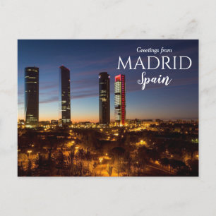 Grußkarten von Madrid Spanien Postcard Postkarte