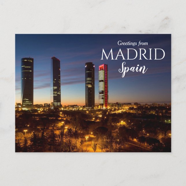 Grußkarten von Madrid Spanien Postcard Postkarte (Vorderseite)