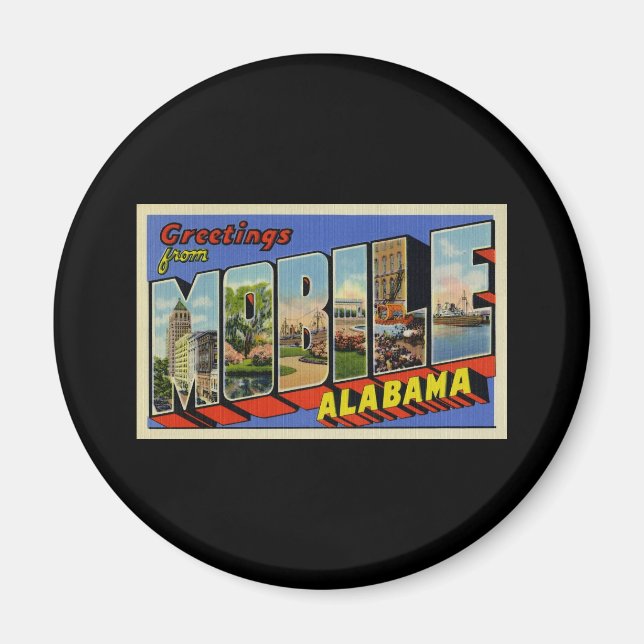 Grußkarten von Mobile Alabama Magnet (Vorne)