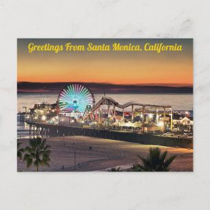 Grußkarten von Santa Monica, Kalifornien Postkarte