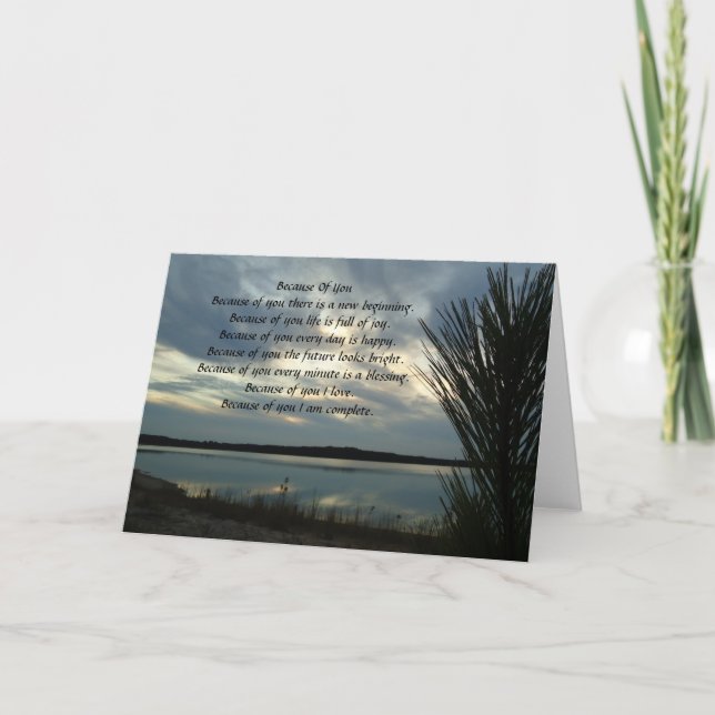 Grußkarten wegen dir 24 karte (Vorderseite)