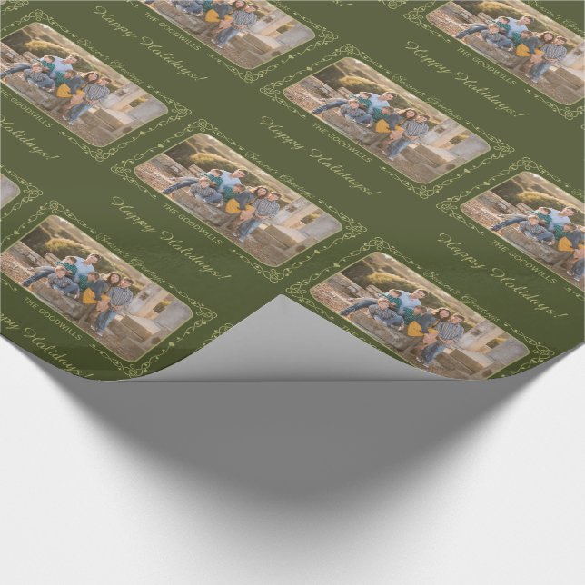 Grußpapier für kundenspezifisches Foto der Saison Geschenkpapier (Ecke)