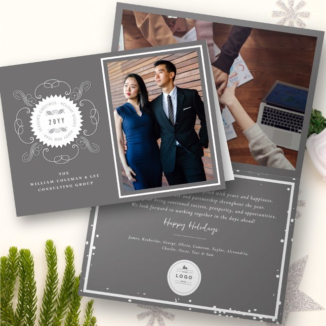 Grußveranstaltung für klassisches Siegel Foto Feiertagskarte (Von Creator hochgeladen)