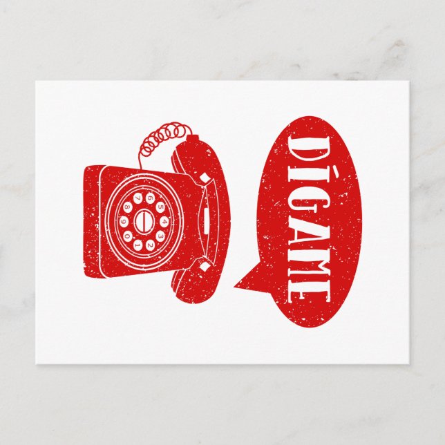 Grußwort für Spanisch Postkarte (Vorderseite)