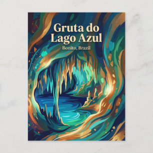 Gruta do Lago Azul Brasilien Postkarte